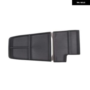 BMW X1 IX1 U11 2023-2024 TPE 黒中央 制御 アンダー 収納 ボックス 携帯電話トレイ インテリア カーアクセサリー - Style B