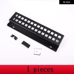 ランドローバー 合金 ディフェンダー 90 110 130 04-18 フロントサン バイザー 多機能 収納 フレーム 装飾 アクセサリー - Black 1 Pcs