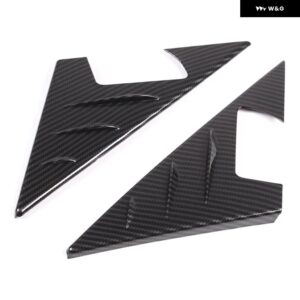 BMW 3シリーズ G20 2020-2024 ABS カーボンバック ミラー 三角 スポイラー フレーム カバー トリム ステッカー カーアクセサリー - carbon fiber