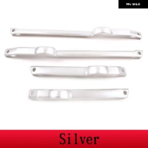 ランドローバー ディスカバリー 3 LR3 2004-2009 カー スタイリング ABS /ブラックドア 装飾 ストリップ トリム ステッカー カーアクセサリー - Silver