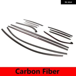 スバル BRZ 2022 2021 2023 ステンレス カーボン/窓 トリム ステッカー カーアクセサリー - carbon fiber