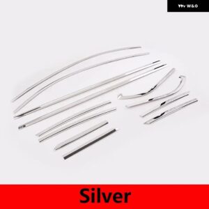 スバル BRZ 2022 2021 2023 ステンレス カーボン/窓 トリム ステッカー カーアクセサリー - Silver