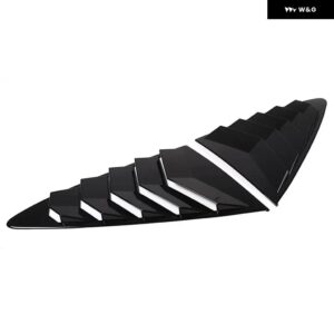 ジャガー F-TYPE 2013-2024 ABS カーボン/ブラック車リア三角ルーバーカバー トリム ステッカー カーアクセサリー - black