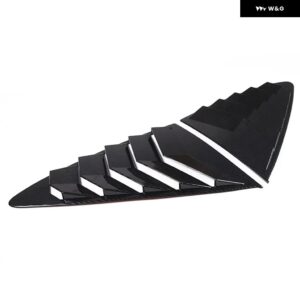 ジャガー F-TYPE 2013-2024 ABS カーボン/ブラック車リア三角ルーバーカバー トリム ステッカー カーアクセサリー - carbon fiber