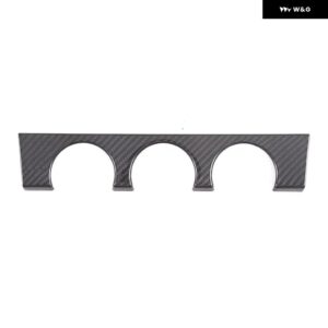 ジャガー F-TYPE2013-2021 中央 制御 エアコン スイッチ 装飾 フレーム ステッカー カーボン インテリア アクセサリー - carbon fiber