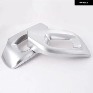 ランドローバー レンジローバー スポーツヴォーグ 2014-2017 ABS /カーボンカーシートサイドカバー トリム ステッカー カーアクセサリー - Silver