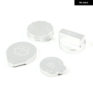 スバル WRX 2021-24 合金 赤 エンジン オイルカバー トリム カーアクセサリー - Silver