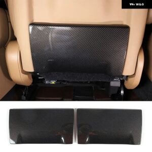 ランドローバー レンジローバー ヴォーグスポーツ 23-24 ABS カーボンカーシートバックアンチキック パネル カバー トリム ステッカー カーアクセサリー - Carbon Fiber Style A