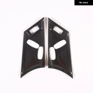 ジャガー F-TYPE F タイプ 2013-2024 カーシート調整 装飾 フレーム ステッカー ABS カーボンパターン インテリア アクセサ - Carbon fiber pattern