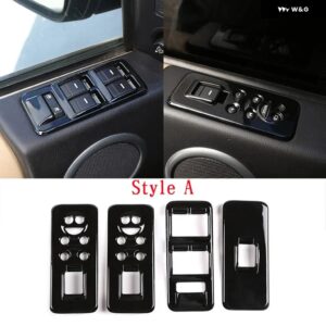 ランドローバー ディスカバリー 3 LR3 2004-2009 カー スタイリング ABS ブラック内装 パネル ステッカー カーアクセサリー - 5