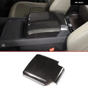 ランドローバー ディフェンダー 90 110 130 2020-2024 ABS カーボン アームレスト ボックス 収納 ボックス カバー トリム ステッカー カーアクセサリー - carbon fiber