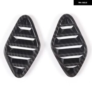 ジャガー F-TYPE 2013-2024 ABS カーボン ダッシュボード エア アウトレット フレーム カバー トリム ステッカー カーアクセ - carbon fiber