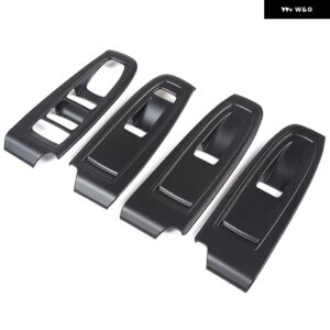 スバル WRX 2021-2024 ABS カーボン/マットブラック/レッドガラスリフトフレーム カバー トリム ステッカー カーアクセサリー - Matt black