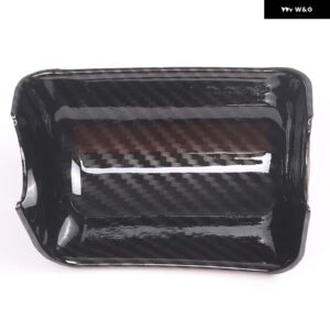 ジャガー F-TYPE 2013-2024 ABS カーボンテールゲートハンドルドアボウルフレーム カバー トリム ステッカー カーアクセサリー - carbon fiber