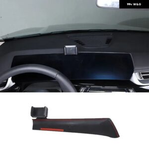 BMW X1 IX1 U11 2023-2024 ABS ブラック自動車電話ホルダー 画面固定ベースナビゲーション ブラケット ワイヤレス充電カーアクセサリー - Style A