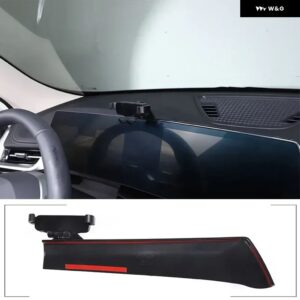 BMW X1 IX1 U11 2023-2024 ABS ブラック自動車電話ホルダー 画面固定ベースナビゲーション ブラケット ワイヤレス充電カーアクセサリー - Style B