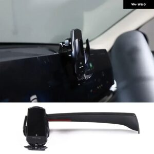 BMW X1 IX1 U11 2023-2024 ABS ブラック自動車電話ホルダー 画面固定ベースナビゲーション ブラケット ワイヤレス充電カーアクセサリー - Style D