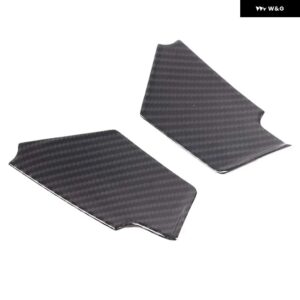 ジャガー F-TYPE 2013-2024 ABS マットブラック/カーボン車インナー ドアハンドル ボウルフレーム カバー トリム ステッカー - carbon fiber