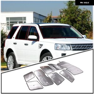 ランドローバー フリーランダー 2 2007-15 アルミ箔 フロントガラス 全窓ガラス日焼け止めパラソルカーアクセサリー - 8 pcs