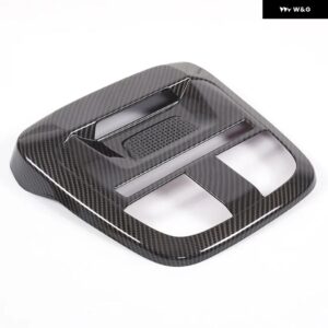 スバル BRZ 2022 ABS マットブラック/カーボン最前列読書灯フレーム カバー トリム インテリア カーアクセサリー - carbon fiber