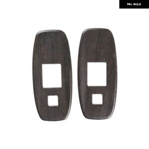 ランドローバー ディフェンダー 110 130 2020-2024 ABS カーボンカーシートバック USBポート パネル フレーム カバー トリム ステッカー カーアクセサリー - Oak Wood Grain