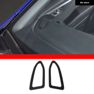 スバル WRX 2022-2024 PVC ブラックフロント読書灯スイッチインパネエアアウトカバー トリム ステッカー カーアクセサリー - 7
