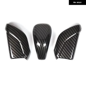 スバル フォレスター 2022-2023 ABS カーボン中央 制御 ギアヘッドカバー トリム ステッカー カーアクセサリー - carbon fiber