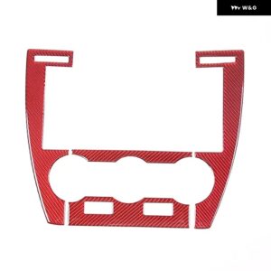 ランドローバー フリーランダー 2 2007-12 ソフトカーボンカー エアコン 調整スイッチカバー トリム ステッカー カーアクセサリー - carbon fiber