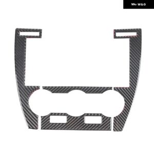 ランドローバー フリーランダー 2 2007-12 ソフトカーボンカー エアコン 調整スイッチカバー トリム ステッカー カーアクセサリー - Carbon Fiber2