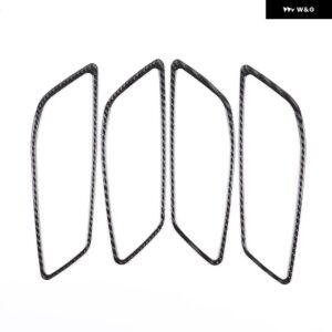 BMW 2シリーズ F44 2020-23 ソフトカーボン車内ハンドルフレーム カバー トリム ステッカー カーアクセサリー - carbon fiber