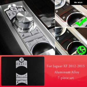 ジャガー カーアクセサリー XF 12-15 中央 制御 マルチメディア ボタン ステッカー 空調 ボタン ステッカー ステッカー - 5