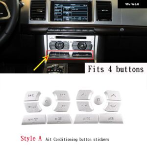 ジャガー カーアクセサリー XF 12-15 中央 制御 マルチメディア ボタン ステッカー 空調 ボタン ステッカー ステッカー - 2