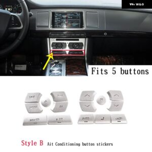 ジャガー カーアクセサリー XF 12-15 中央 制御 マルチメディア ボタン ステッカー 空調 ボタン ステッカー ステッカー - 3