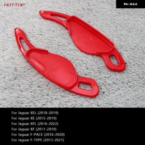 ジャガー カーボン シフト ピック XFL XEF-PACE F-TYPE - Red 2pcs