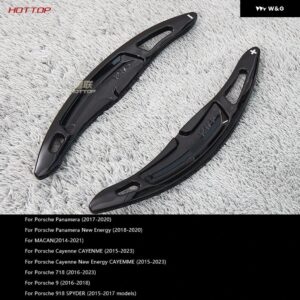 ポルシェ カーボン シフト ピック パナメーラ カイエン メ 718 パナメーラ 911 - Black 2pcs