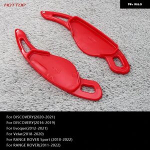 ランドローバー レンジローバー イヴォーク ディスカバリー ヴェラール用カーボン シフト ピック - Red 2pcs