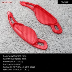 ランドローバー レンジローバー イヴォーク ディスカバリー ヴェラール用カーボン シフト ピック - Carbon Red 2pcs