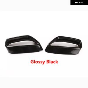 BMW ステンレス テールマフラーマフラーカバー 5シリーズ G30 G38 2018-2022 装飾 フレーム カバー オートアクセサリー - black