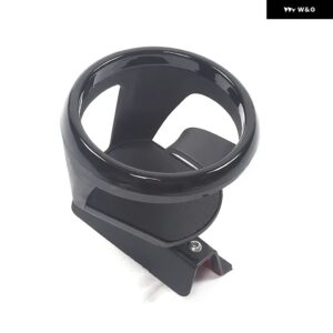 BMW カーボンブラックセンター コンソール 左側ウォーターカップホルダー 5シリーズ G60 2024-2025 飲料カップ マウント アクセサリー - Left Side