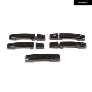 ランドローバー 車 外装 ドアハンドル カバー トリム ABS クローム ディフェンダー 110 130 2020 2021 用 装飾 アクセサリー - 110 carbon fiber