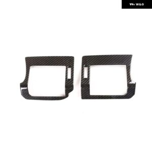 ランドローバー ディフェンダー 110 130 2020-2021 カーアクセサリー ダッシュボード エアコン サイドベントエア アウトレット 装飾 フレーム ABS トリム - Real carbon fiber