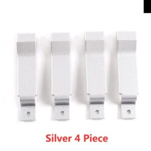 ランドローバー 合金 ドアインナードアロックハンドルアクセサリー交換部品 ディフェンダー 90 110 04-2018 - Silver 4Pcs