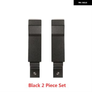 ランドローバー 合金 ドアインナードアロックハンドルアクセサリー交換部品 ディフェンダー 90 110 04-2018 - Black 2pcs