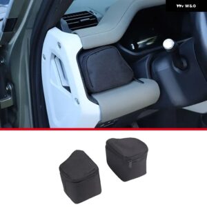 ランドローバー インパネ電話 収納 袋 ディフェンダー 90 110 130 2020-2024 収納 袋 グローブ ボックス 蓋カーアクセサリー - Style B 2 PCS