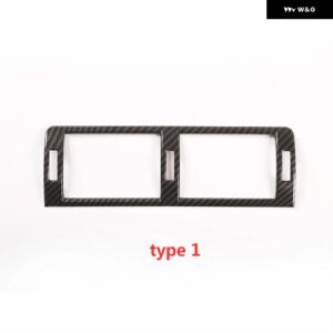 BMW インテリア コンソール センターサイドエア アウトレット ベントカバー フレーム ABS カーボンクローム トリム アクセサリー 3シリーズ E46 98-2004 - Type 1