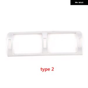 BMW インテリア コンソール センターサイドエア アウトレット ベントカバー フレーム ABS カーボンクローム トリム アクセサリー 3シリーズ E46 98-2004 - Type 2