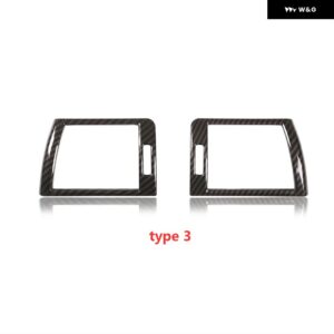 BMW インテリア コンソール センターサイドエア アウトレット ベントカバー フレーム ABS カーボンクローム トリム アクセサリー 3シリーズ E46 98-2004 - Type 3
