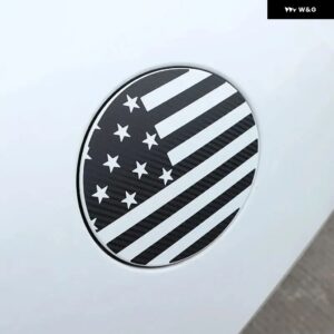 ジャガー カーボン燃料油タンクゲートカバー トリム ガスタンク ドアキャップ ステッカー F タイプ 2013-2022 カーアクセサリー 1個 - Carbon Look Sticker