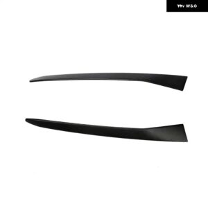 BMW ABS カーボンルック/グロスブラックリアウィンドウサイド スポイラー ウィング X4 G02 2019 2020 リアサイド スポイラー リップウィング トリム カバー - Matte Black