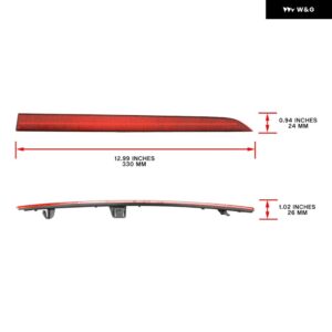 BMW 3シリーズ F30 F31 M スポーツ 2012-2019 LED リア バンパー リフレクター ライトオートテールブレーキ信号ランプ 63147847166 BM1184103 - Red Lens